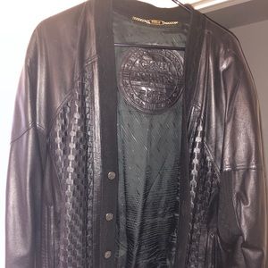 Luxury Men’s Leather Jacket Size 48 Torras